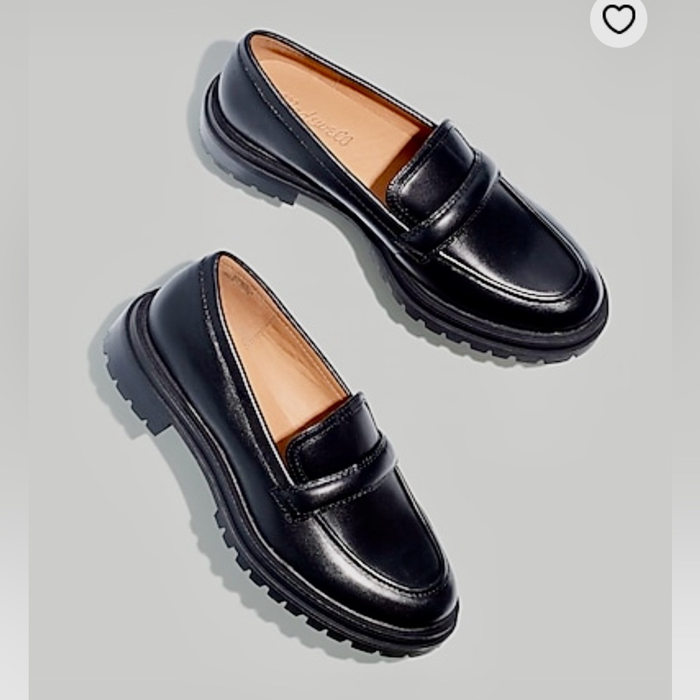 Madewell Bradley Lugsole Loafer, NWT, Black